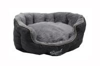 Cama Cuna Mascotas - Hexagonal Vintage Terciopelo Gris