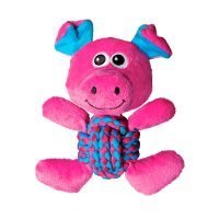 Kong Weave Knots Pig - Peluche Cuerda para Perros