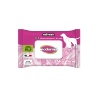 Toallitas para Mascotas - Inodorina Refresh Aloe Vera