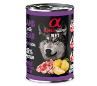 alpha spirit cordero con pera - comida humeda para perros