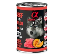 alpha spirit ternera con melon - comida humeda para perros