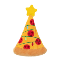 peluche para perros navideño pizza