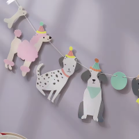 guirnalda para cumpleaños perro