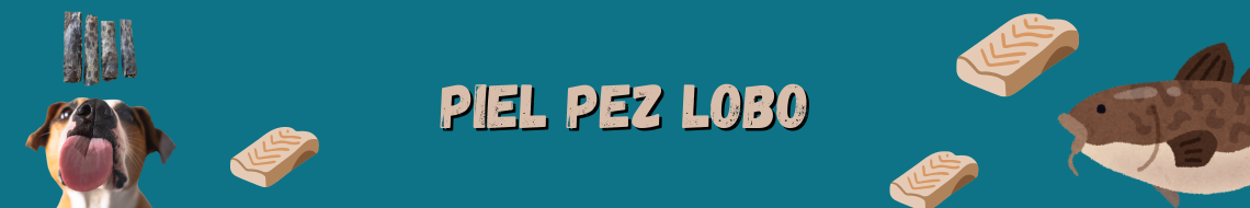 piel lobo deshidratado para perros
