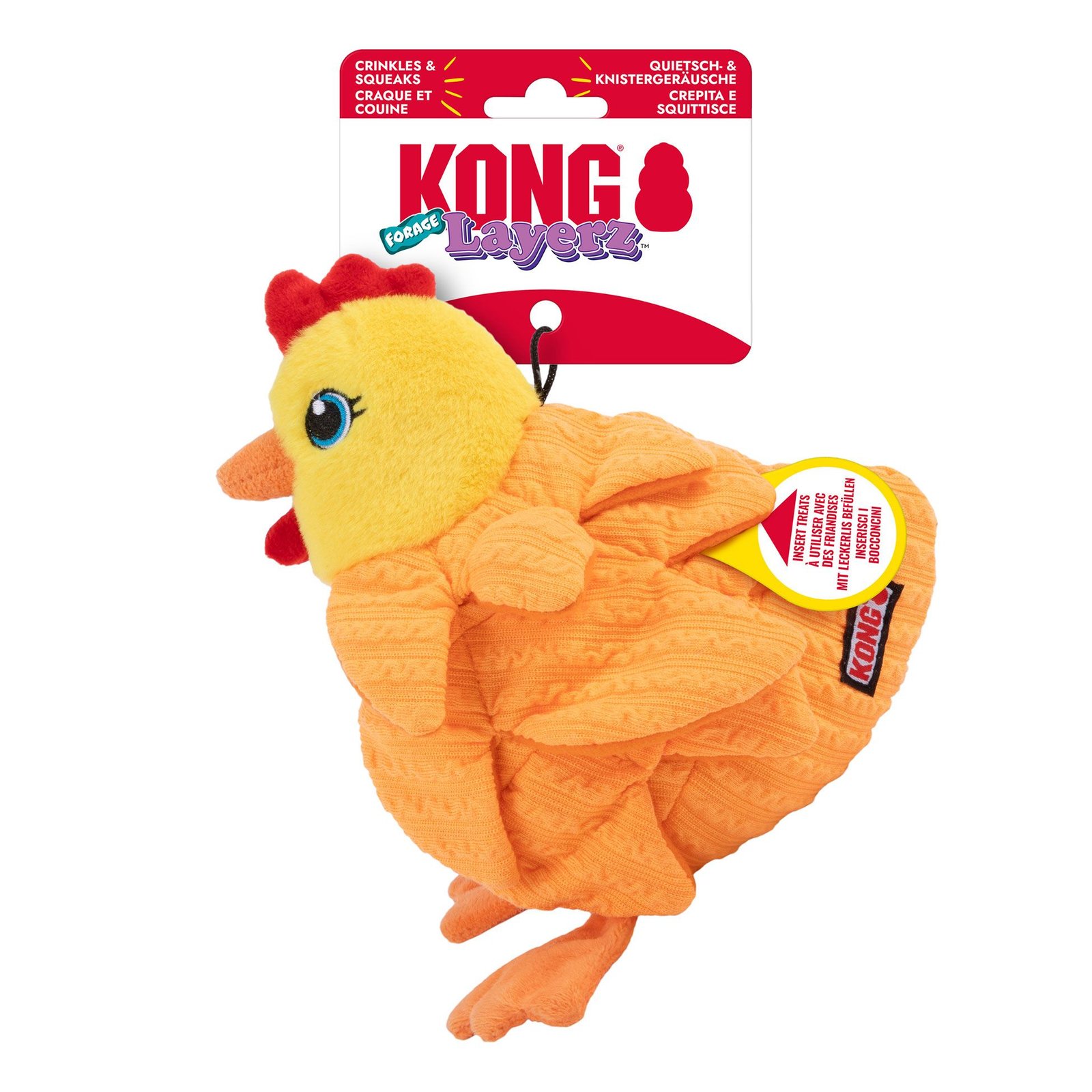 Peluche de Olfateo - Pollito Forage KONG Peluche de Olfateo - Pollito Forage KONG
