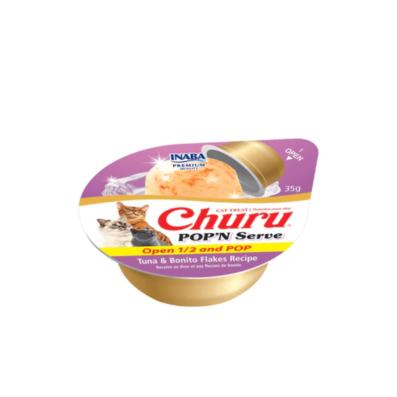 Inaba Churu POP’N Serve Cup atun bonito para gato Inaba Churu POP'N Serve Cup atun bonito para gato