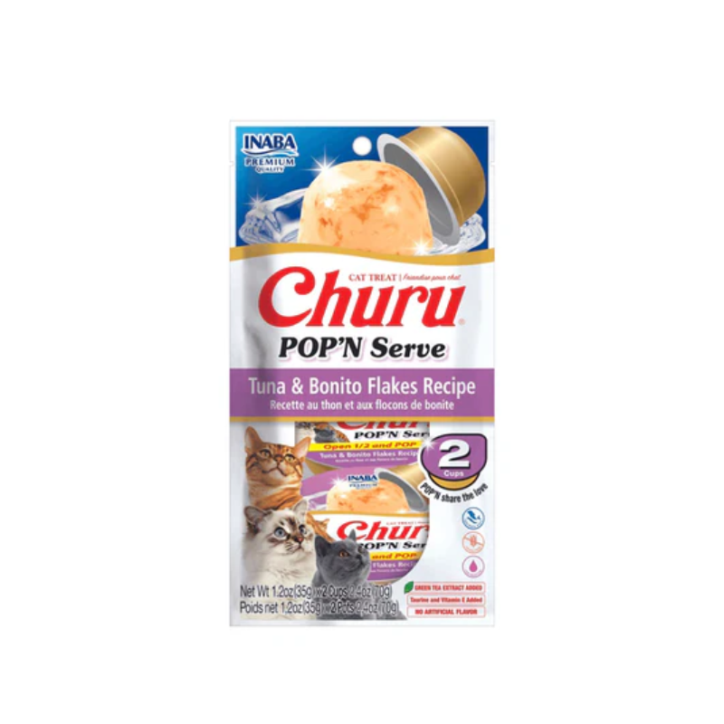 Inaba Churu POP'N Serve Cup atun bonito para gatos Inaba Churu POP'N Serve Cup atun bonito para gatos