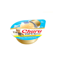 Inaba Churu POP'N Serve Cup pollo vieiras para gatos