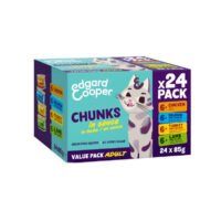 Multipack 24 x 85 g Trocitos en salsa Comida Húmeda Edgard & Cooper