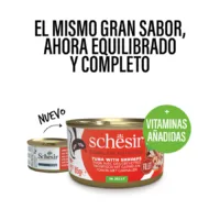 Schesir Atún con Gambas 85 gr - Alimento Completo Gatos