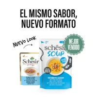 Sopa para Gatos SCHESIR - Atún y Calamares