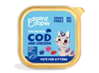 Tarrina Paté Bacalao & Pollo Gatos Kitten - Edgard & Cooper