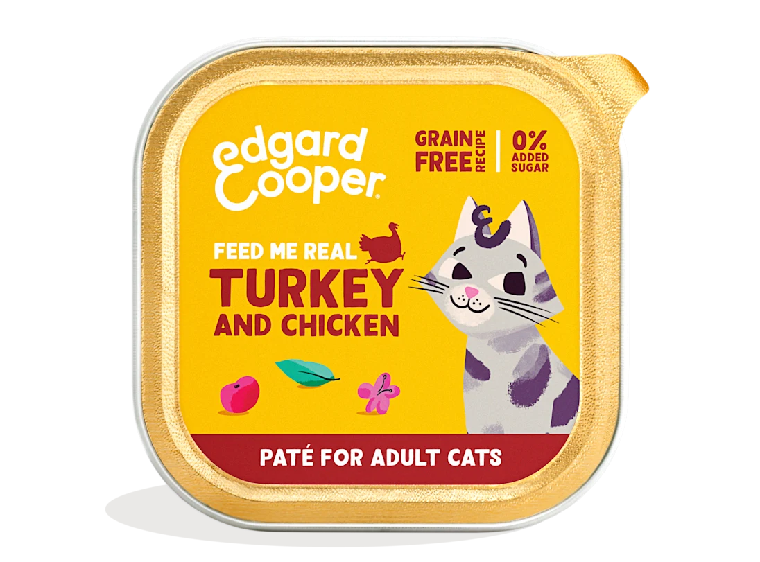 Tarrina Paté Pavo & Pollo Gatos - Edgard & Cooper Tarrina Paté Pavo & Pollo Gatos - Edgard & Cooper