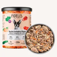 Cabra con zanahoria, remolacha y melocotón - Alimento Completo para perros FIDELIS