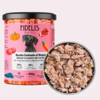 Cerdo con trigo sarraceno, calabaza y arándanos - Alimento Completo para perros FIDELIS