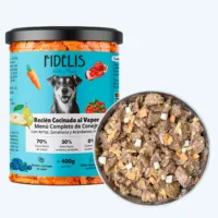 Conejo con arroz, zanahoria y arándanos - Alimento Completo para perros FIDELIS