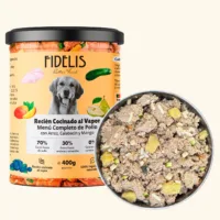 Pollo con arroz, calabacín y mango - Alimento Completo para perros FIDELIS