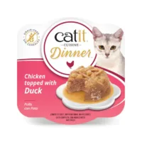 Tarrina de Pato de Doble Capa para Gatos - Catit Cuisine Dinner