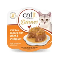 Tarrina de Ternera y Calabaza Doble Capa para Gatos - Catit Cuisine Dinner