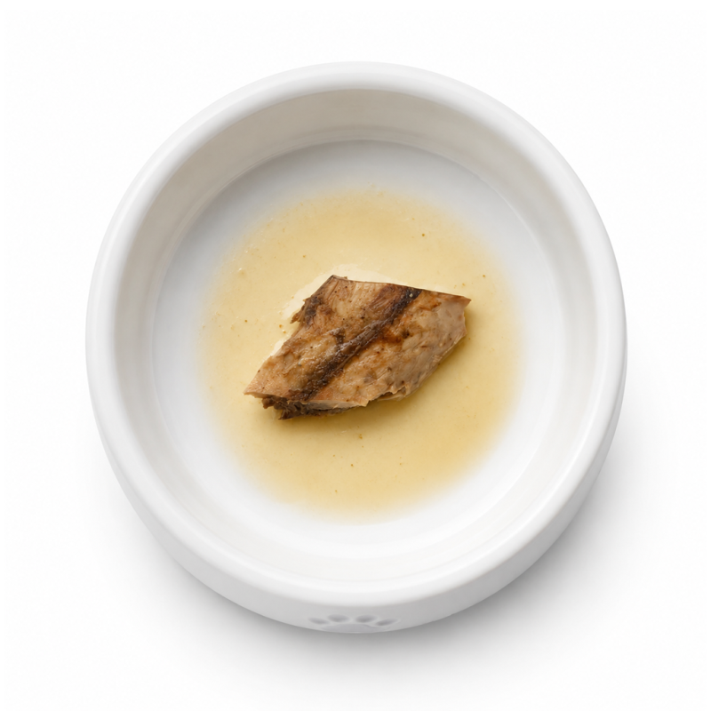 Filetes de atún al vapor para perros y gatos Filetes de atún al vapor para perros y gatos