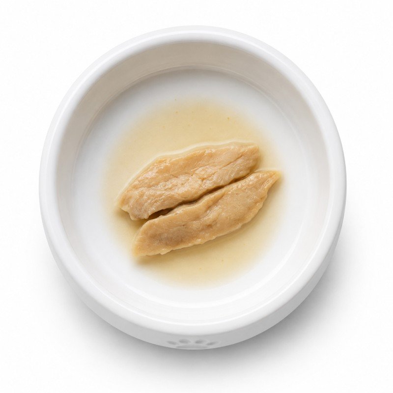 Filetes de pollo al vapor para perros y gatos Filetes de pollo al vapor para perros y gatos