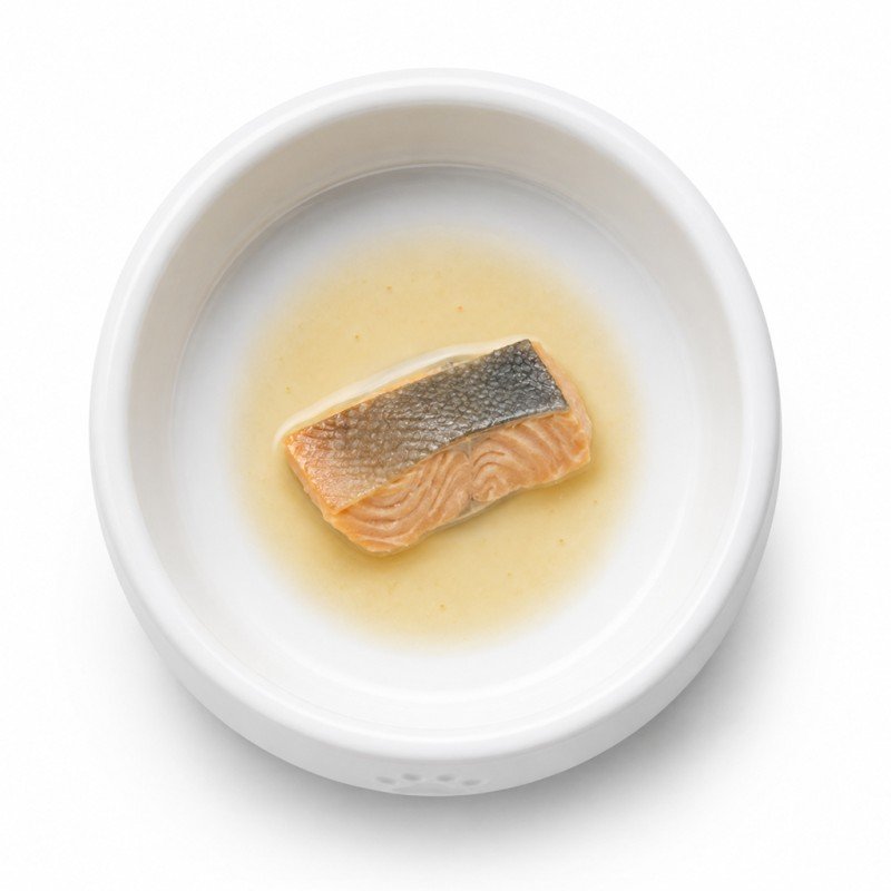 Filetes de salmón al vapor para perros y gatos Filetes de salmón al vapor para perros y gatos