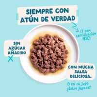 Pouch Atún y Pollo en salsa con pedacitos - Edgard & Cooper textura
