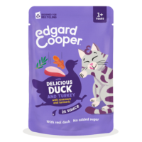 Pouch Pato y Pavo en salsa con pedacitos - Edgard & Cooper