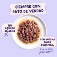 Pouch Pato y Pavo en salsa con pedacitos - Edgard & Cooper textura