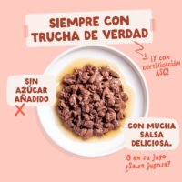 Pouch Trucha y Pollo en salsa con pedacitos - Edgard & Cooper textura