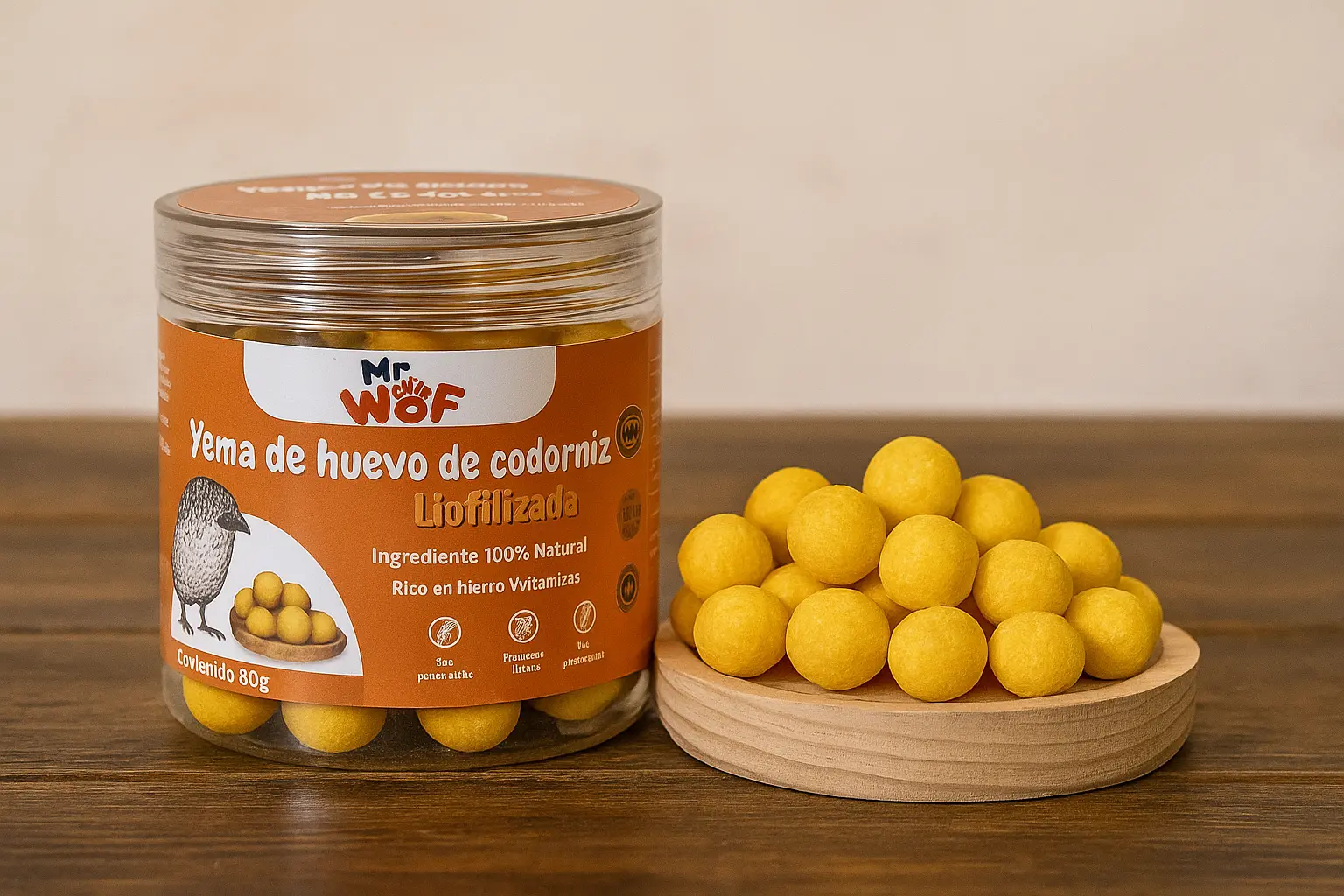 Yemas de Huevo de Codorniz Liofilizadas para perros y gatos Yemas de Huevo de Codorniz Liofilizadas para perros y gatos