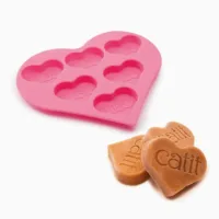 Molde de Silicona para Perros y Gatos - Corazoncitos