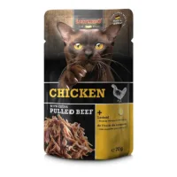 Paté con carne desmechada de pollo & ternera para Gato - Leonardo PULLED Beef