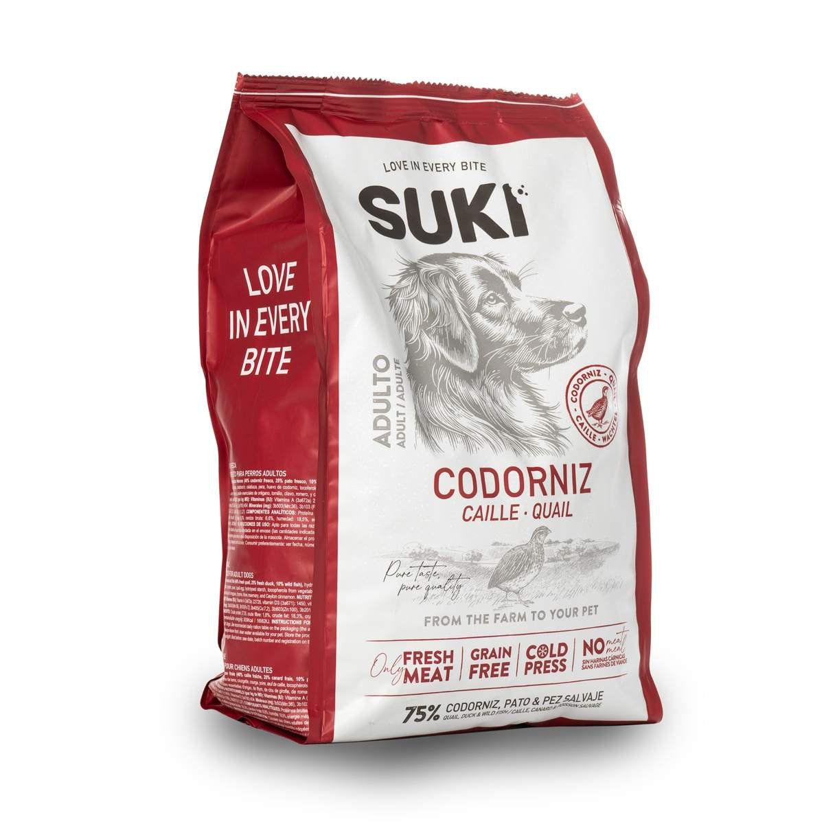 Suki Pienso Semi-Húmedo para Perros – Codorniz y Pato Suki Pienso Semi-Húmedo para Perros – Codorniz y Pato