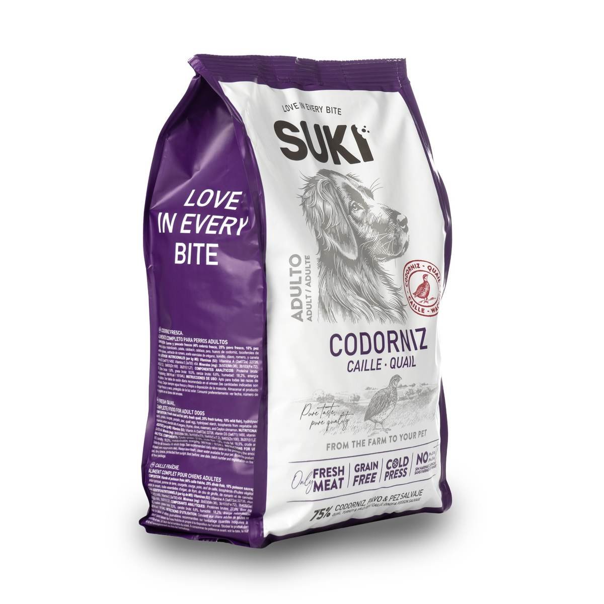 Suki Pienso Semi-Húmedo para Perros – Codorniz y Pavo Suki Pienso Semi-Húmedo para Perros – Codorniz y Pavo