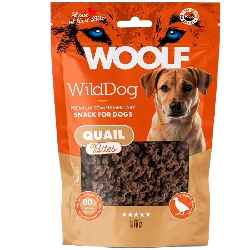 WOOLF CODORNIZ BITES SNACKS MONOPROTEICOS PARA PERRO WOOLF CODORNIZ BITES SNACKS MONOPROTEICOS PARA PERRO