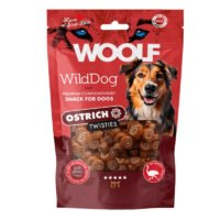 Woolf Snacks Twisties de avestruz y bacalao para perros