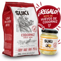 Suki Pienso Semi-Húmedo para Perros – Codorniz y Pato